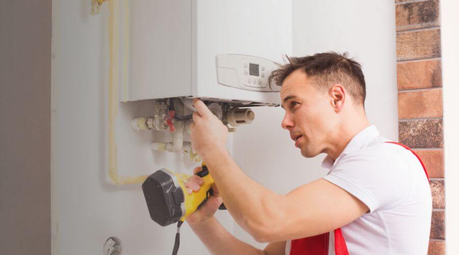Local tankless water heater installation in Shobonier, IL